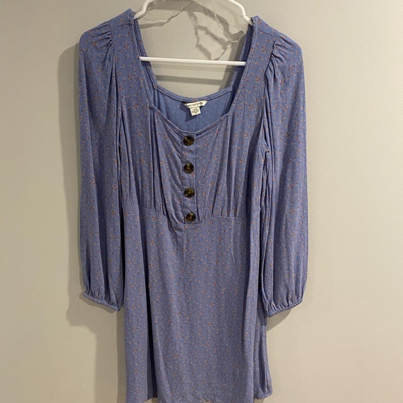 AE Long Sleeve Square Neck Mini Dress - Picture 4 of 7